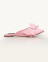 Downtown Diva Pink Satin Mule with Bow – Essence by Rubina